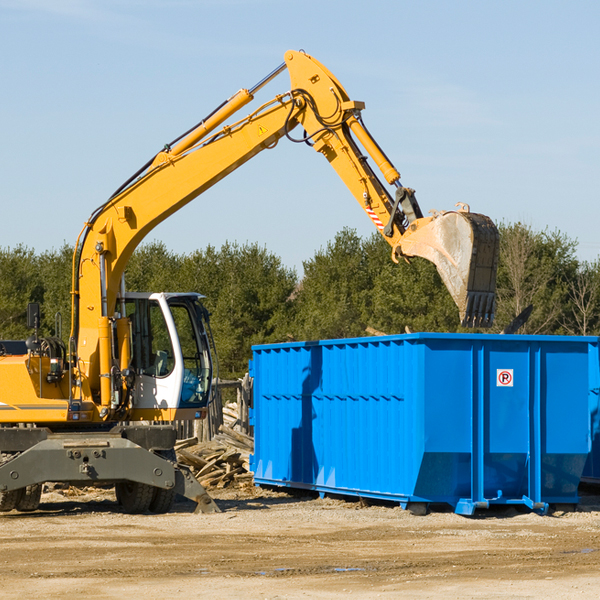 are there any restrictions on where a residential dumpster can be placed in Mary Ann OH